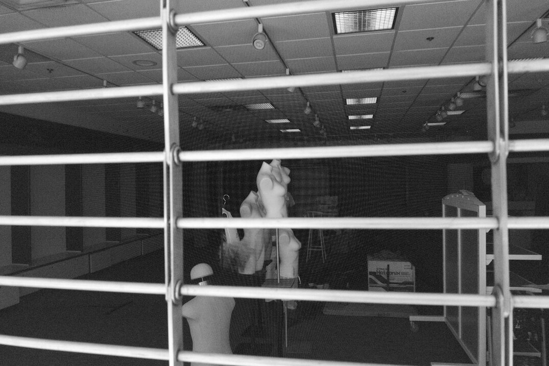 mall security guard watching