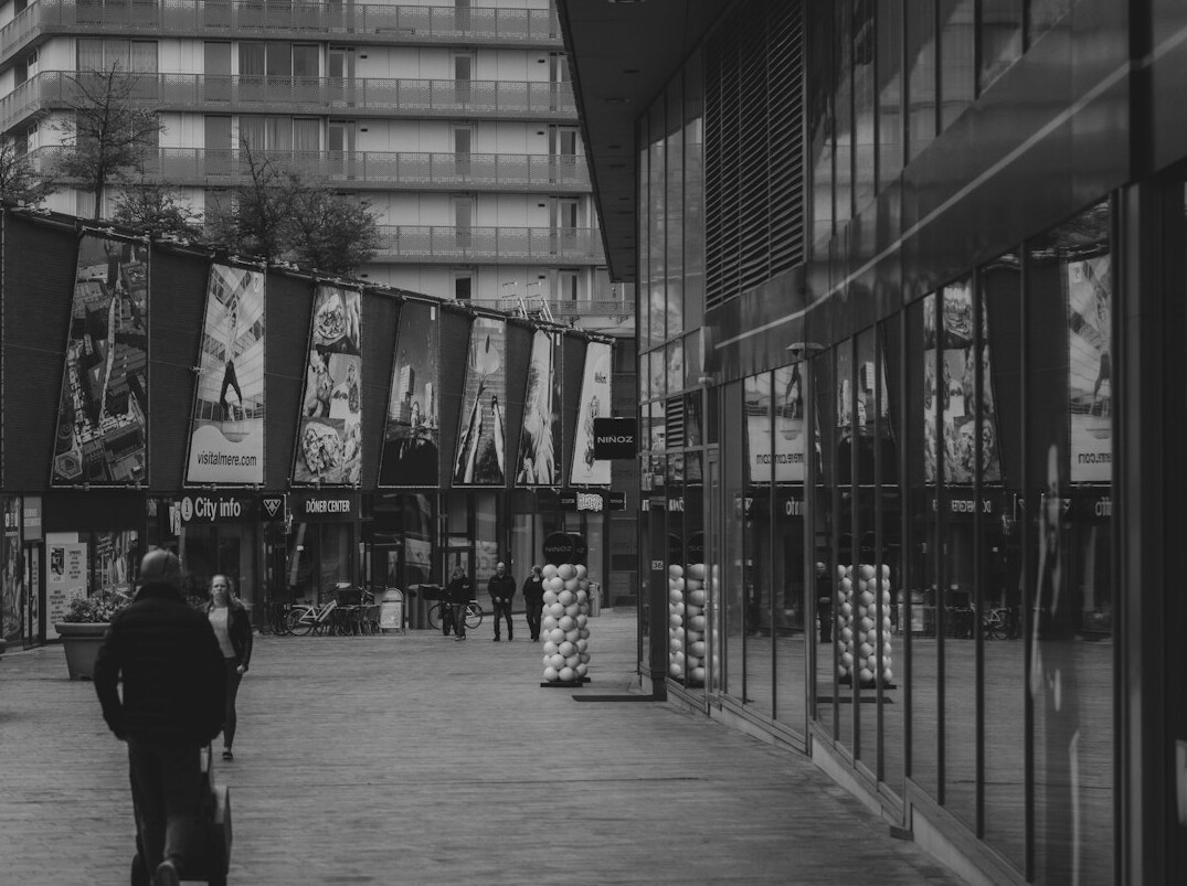 mall security guard watching